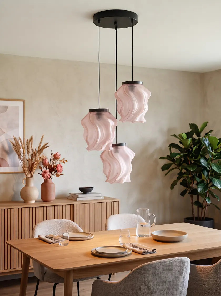 Flora Trio Rosé im Raum